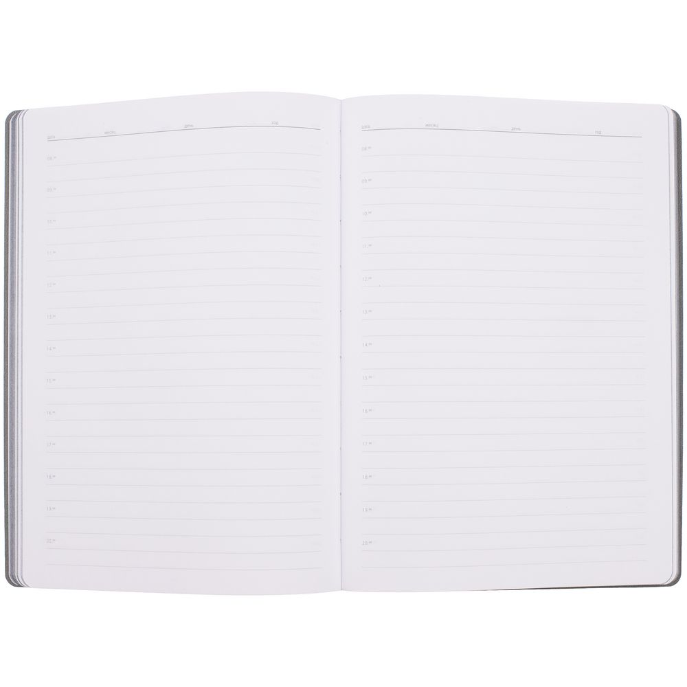 Ежедневник Flexpen Shall, недатированный, серый-5