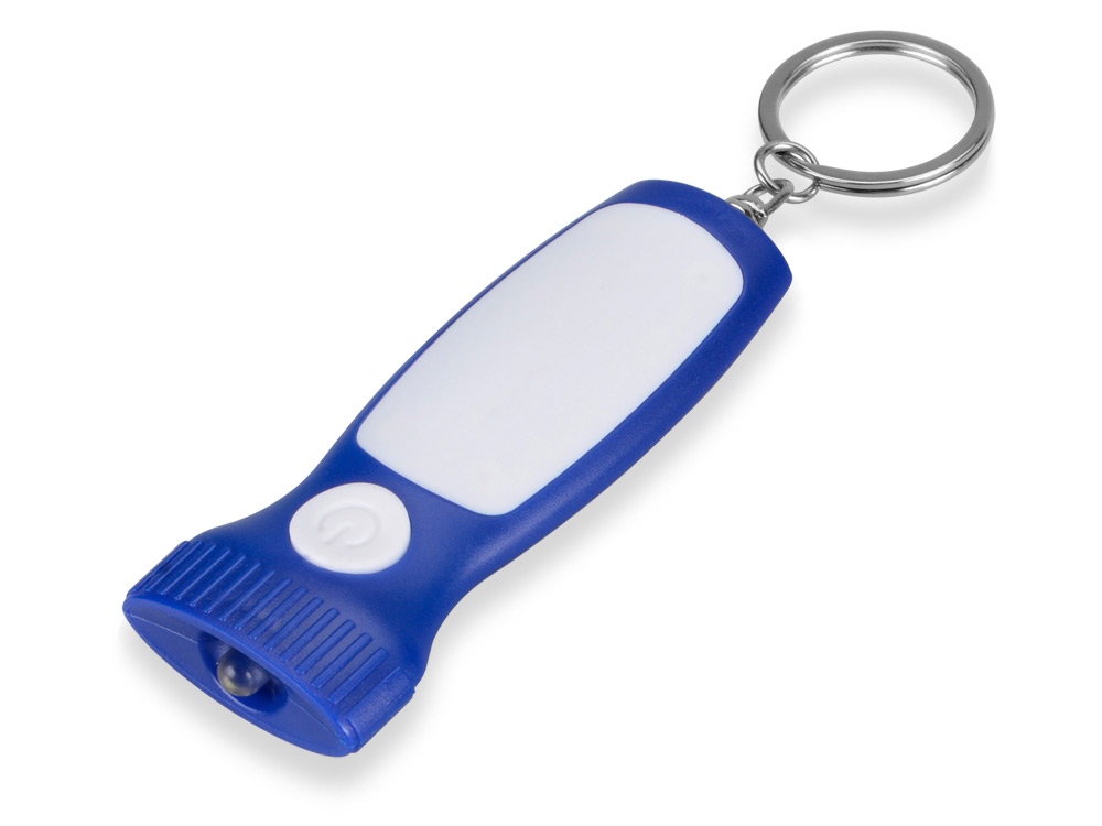 Брелок-фонарик Каяма, синий/белый-0