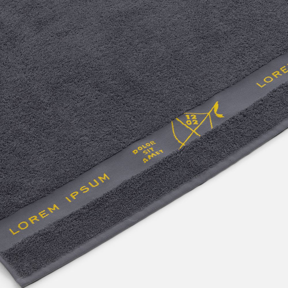 Полотенце на заказ Surpass с логотипом в бордюре, большое-0