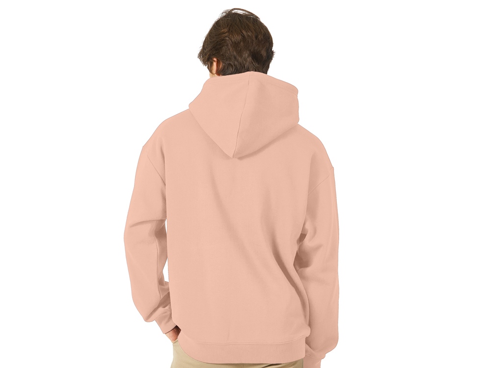 Толстовка с капюшоном оверсайз Berlin унисекс, лосось-4