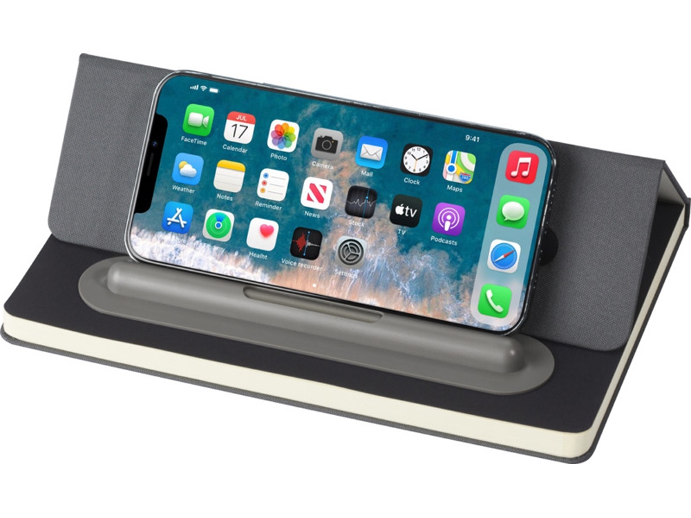 Skribo набор из шариковой ручки и блокнота - Серый-4