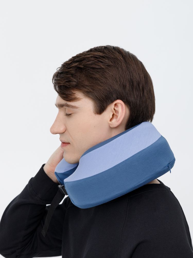 Дорожная подушка Piligrim, голубая-6