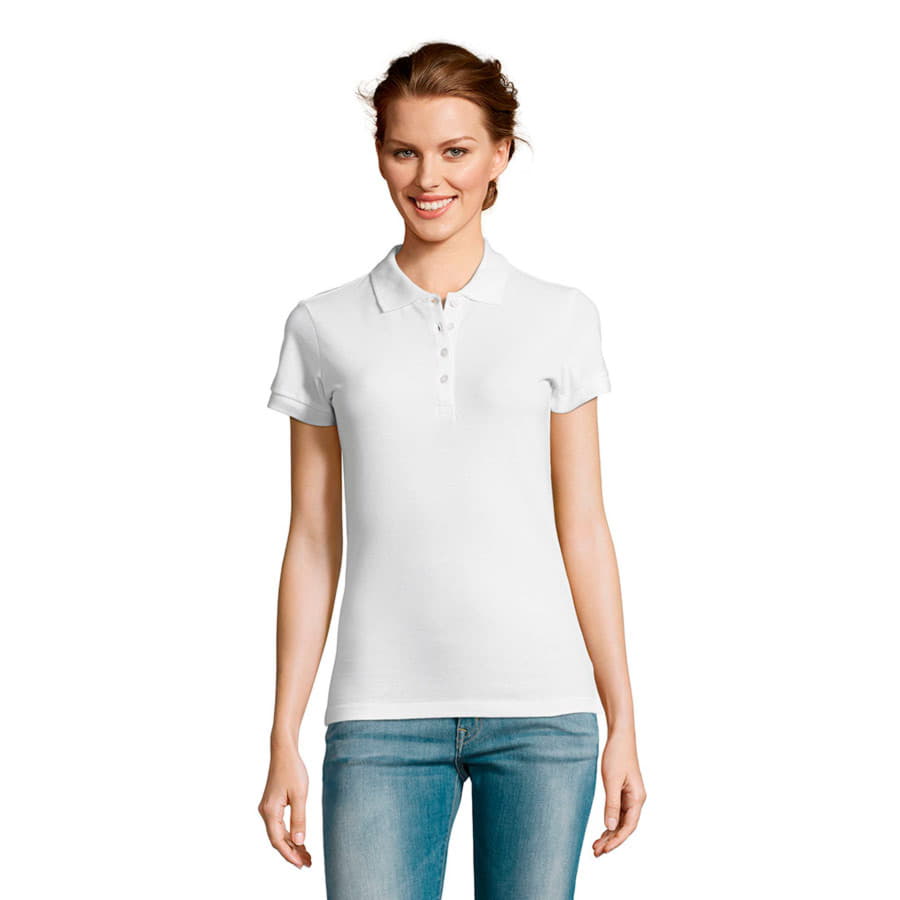 Рубашка поло женская PEOPLE 210, белый-1