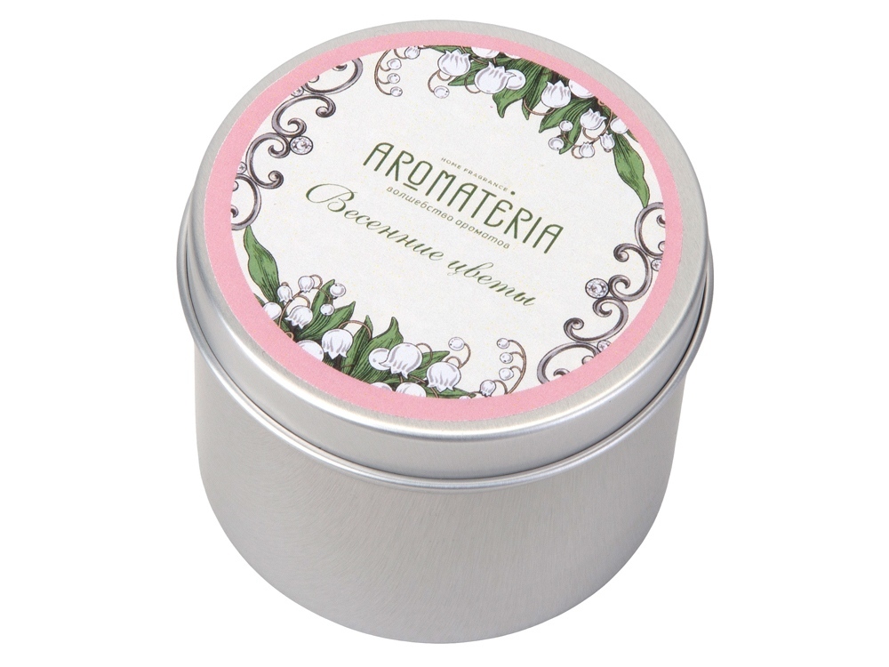 Набор: платок Ландыши и свеча Весенние цветы-6