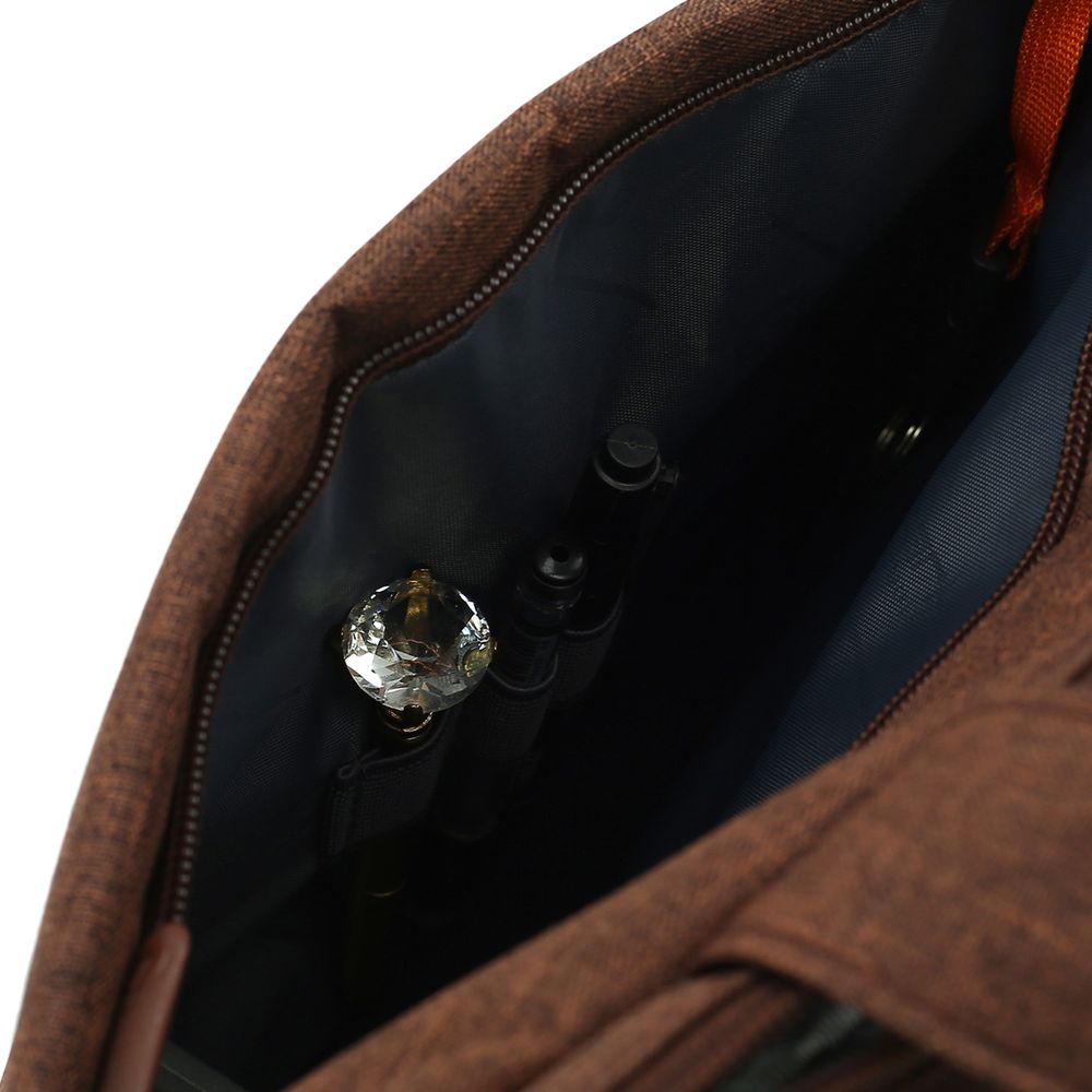 Сумка для ноутбука L224, коричневая-5