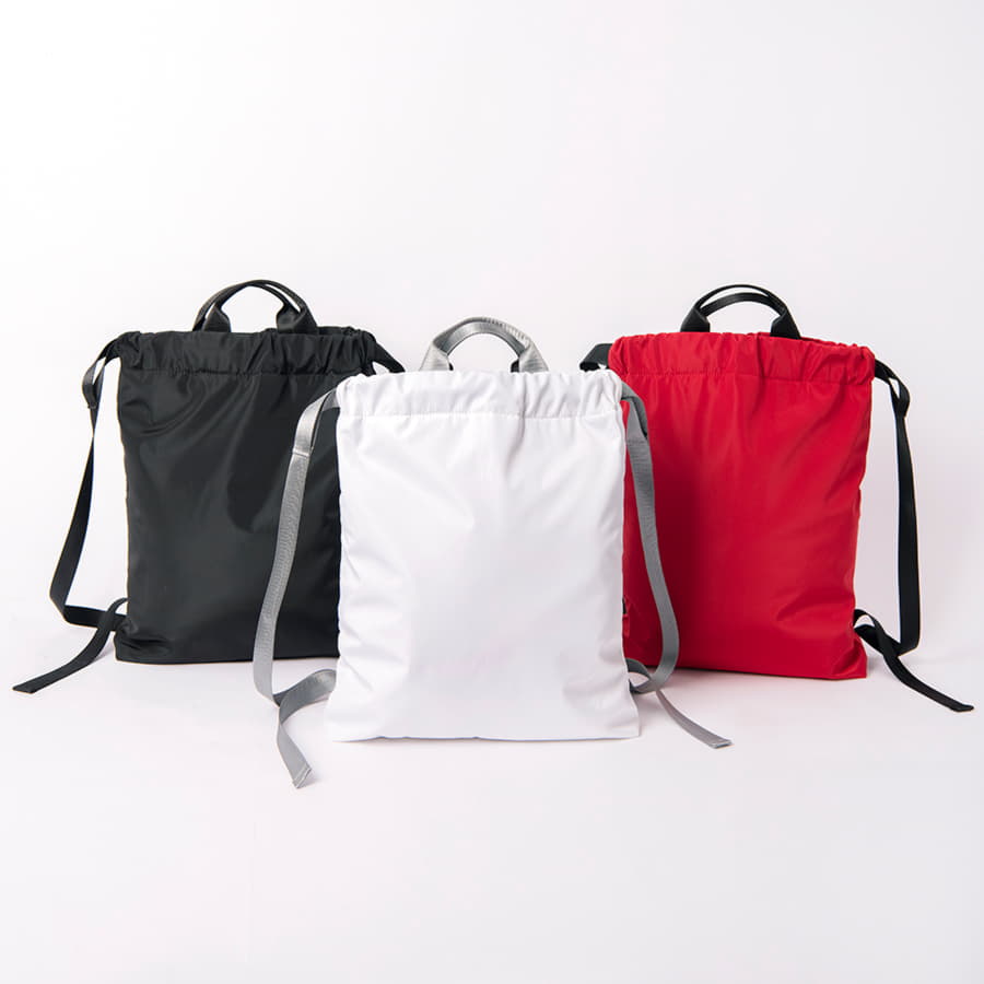 Мягкий рюкзак RUN с утяжкой, белый, серый-8