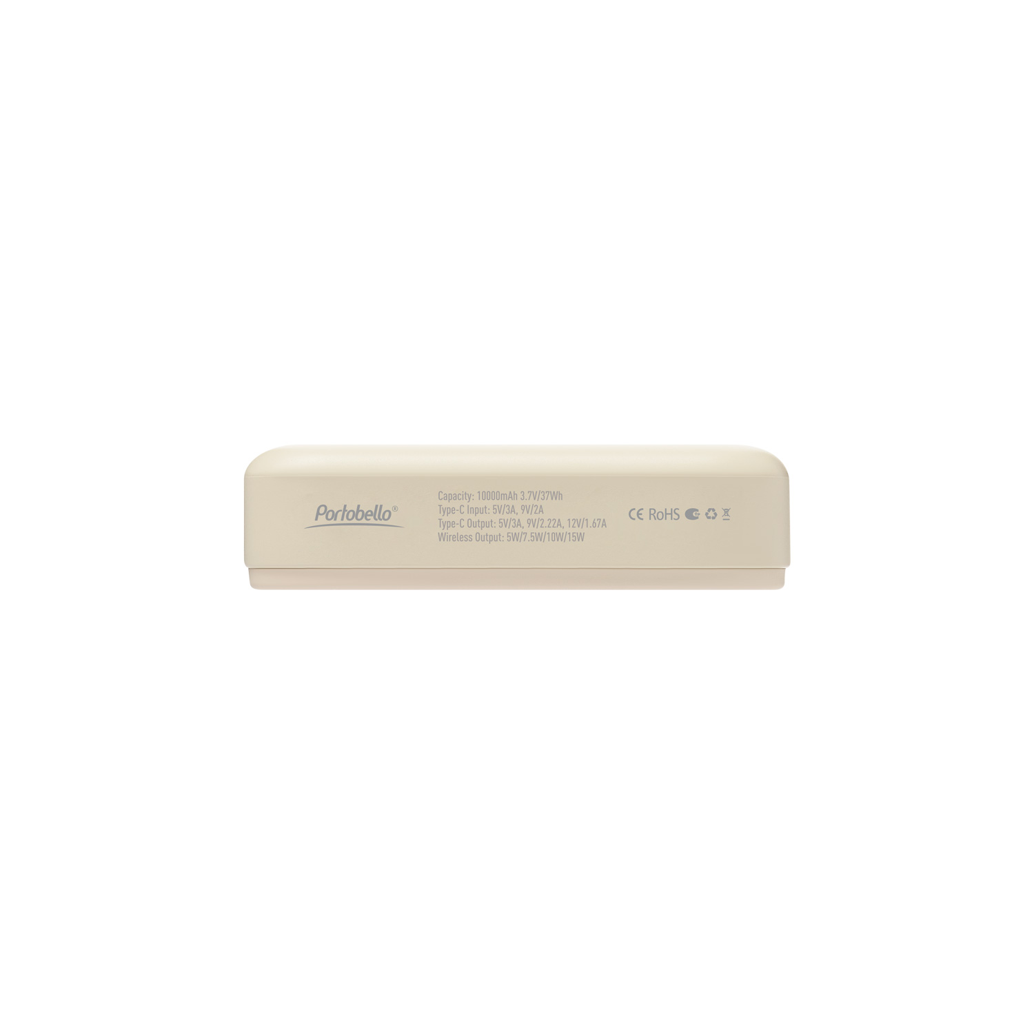 Внешний аккумулятор Юнион PD (Union PD) 10000mAh с функцией беспроводной зарядки 15W, бежевый-7
