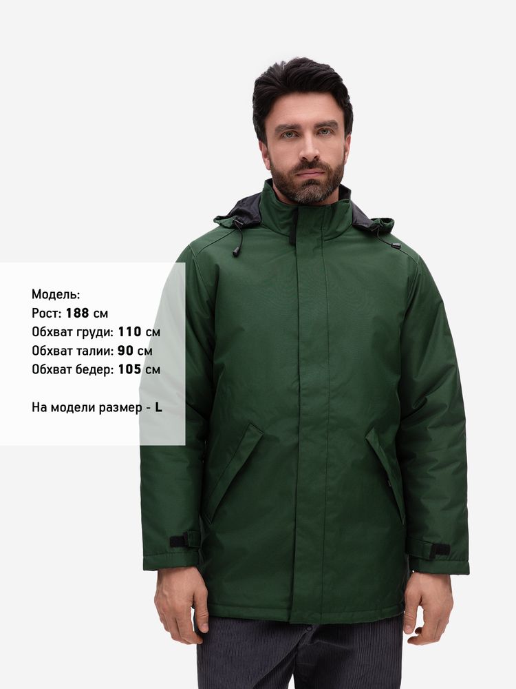 Куртка на стеганой подкладке Robyn, темно-зеленая-2