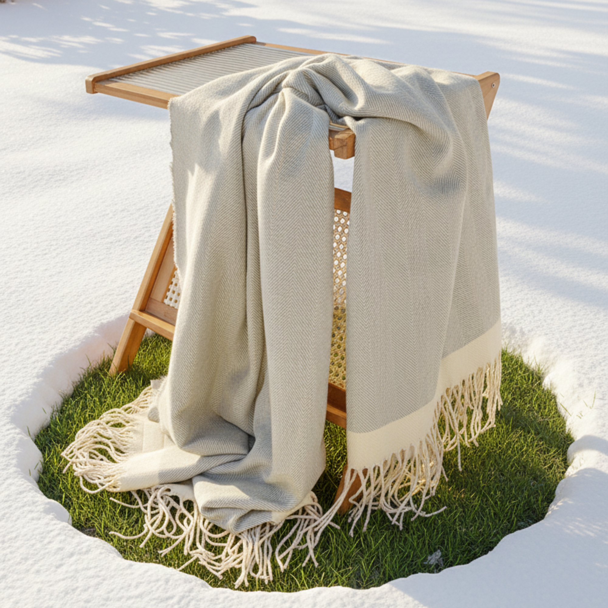 Плед акриловый WINTER, Серый-7