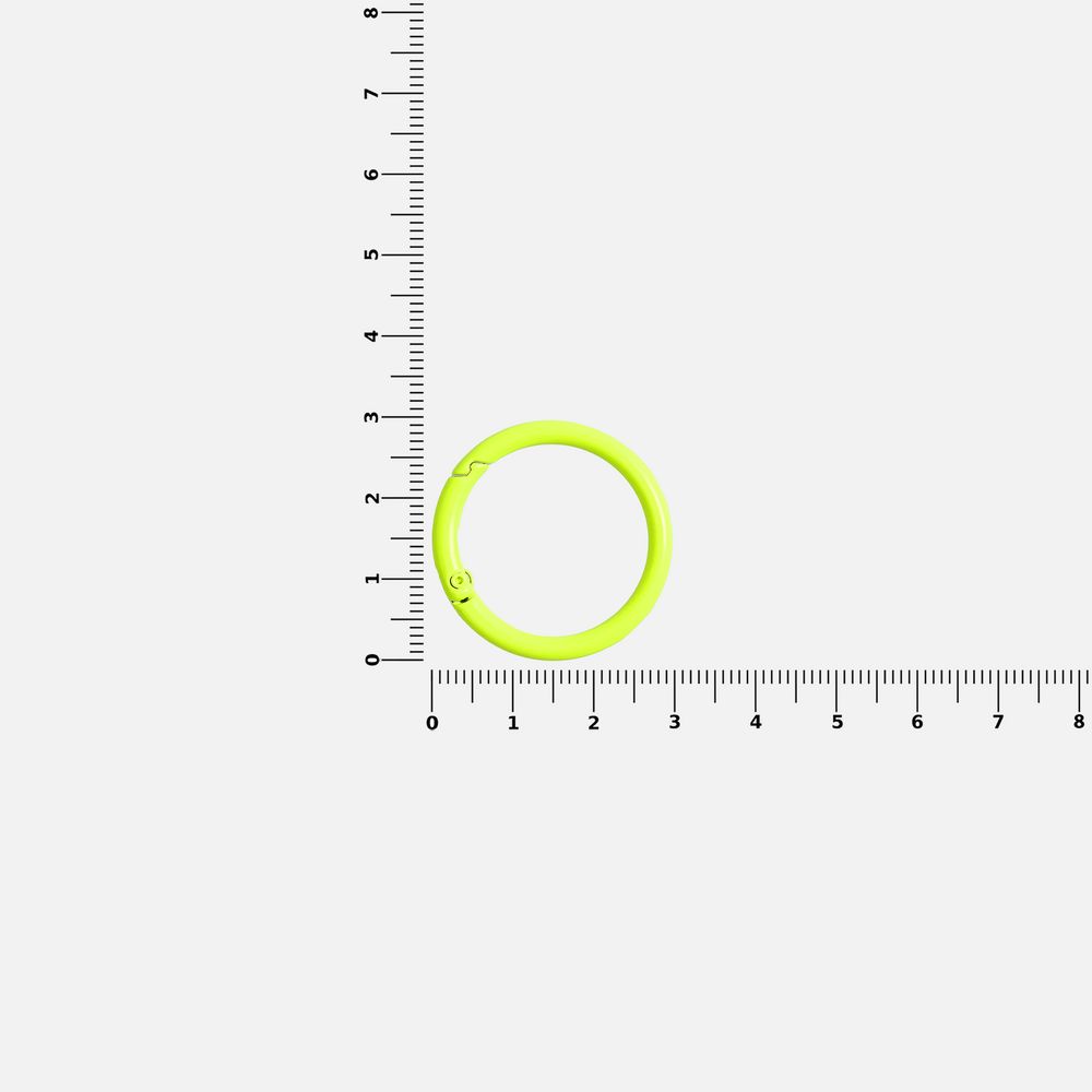 Карабин-кольцо Claus, L, желтый неон-2