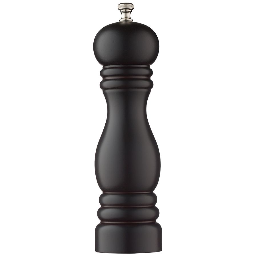Мельница для перца Wood, большая, черная-0