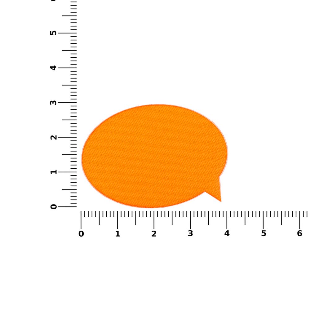 Наклейка тканевая Lunga Bubble, M, оранжевый неон-2