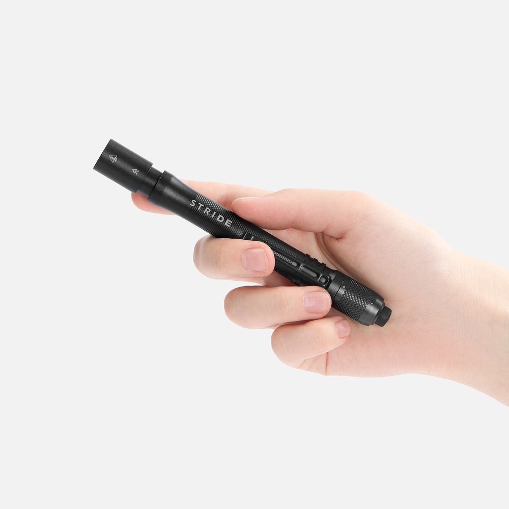 Фонарик с фокусировкой луча Fokus, серо-синий-4