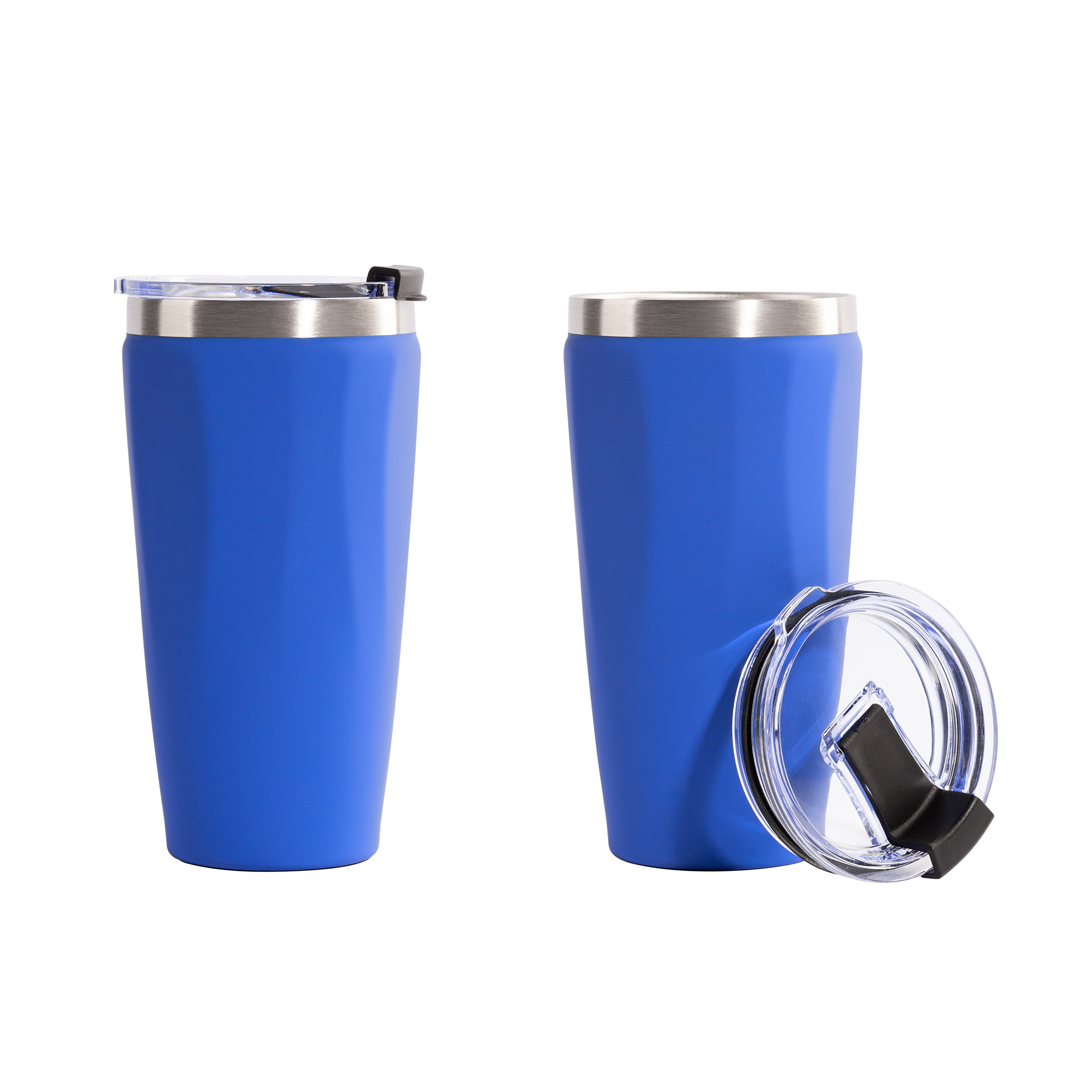 Термостакан "Calypso" 500 мл, покрытие soft touch, черный #-4