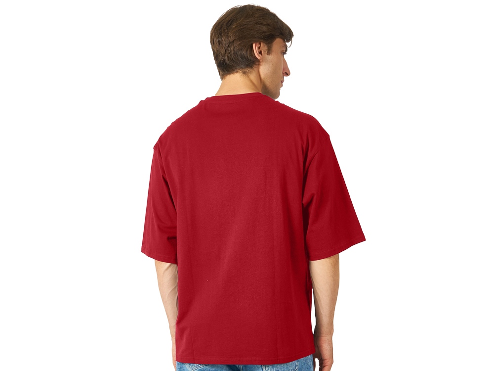 Футболка Berlin к/р оверсайз, 100% хлопок, 180гр, красный-4