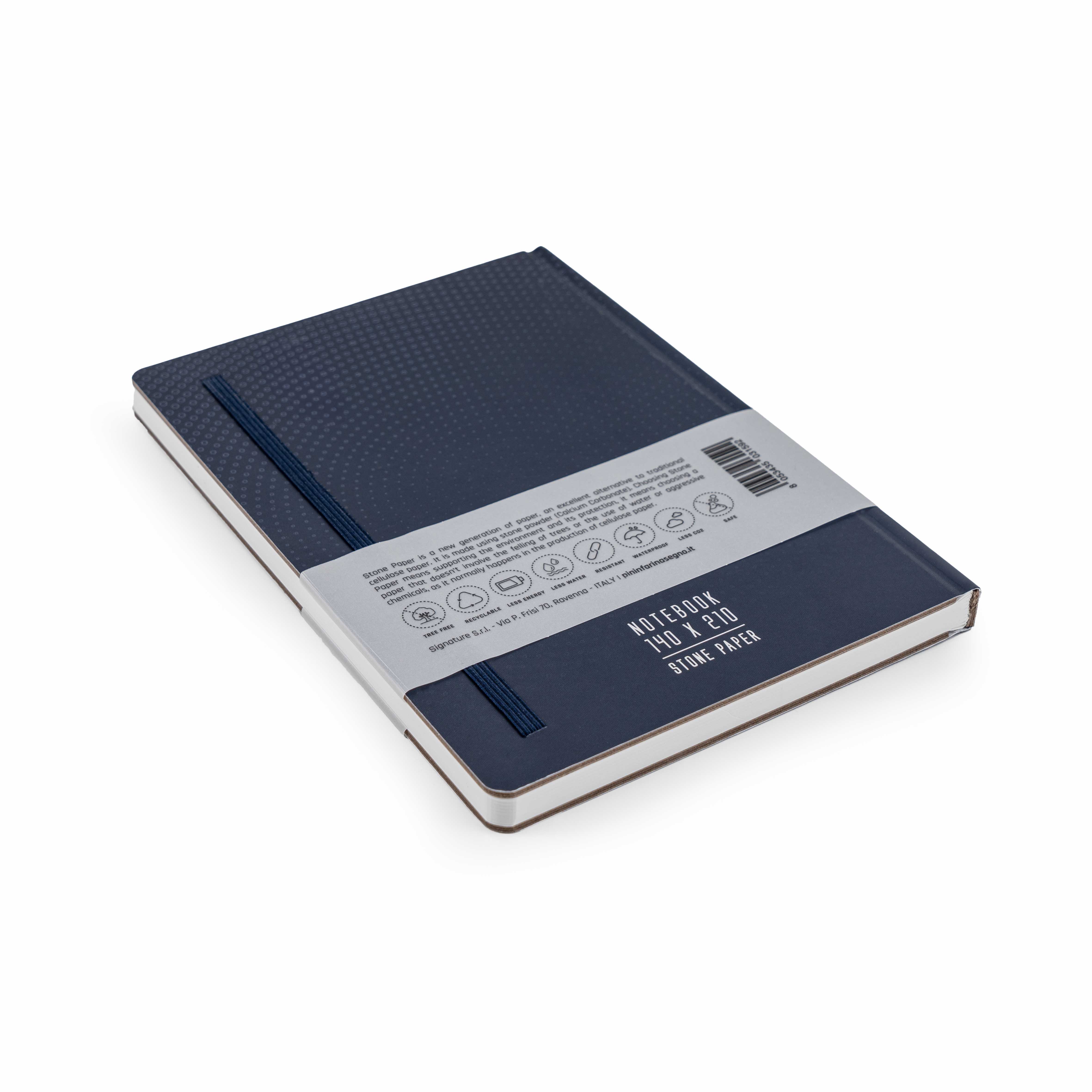 Тетрадь принт Pininfarina Stone Paper синяя 14х21см каменная бумага, 64 листа, линованная, твердая обложка-3