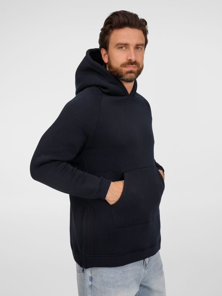 Худи унисекс оверсайз Easy Street, темно-синее-3