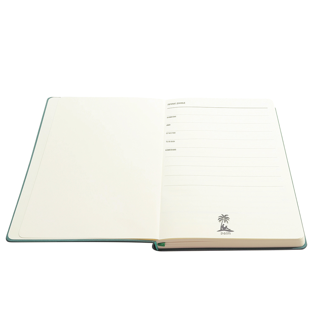 Ежедневник A5 недатированный Franco в мягком переплёте, Бутылочно-зеленый-2