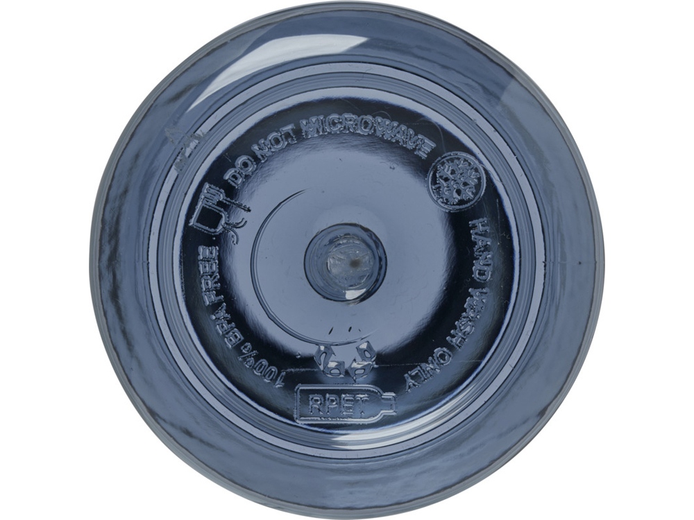 Illuminate бутылка для воды из переработанного PET-пластика, объемом 600 мл - Синий-4