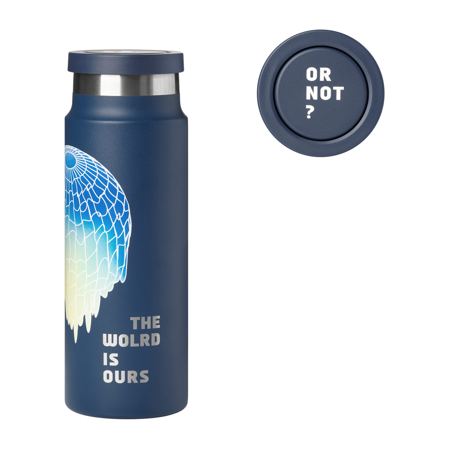 Термобутылка вакуумная герметичная Allegra, синяя-1