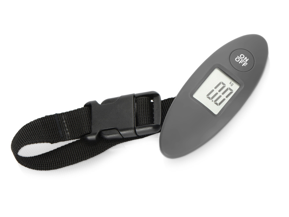 Багажные весы с покрытием soft touch Gravity, серый-0