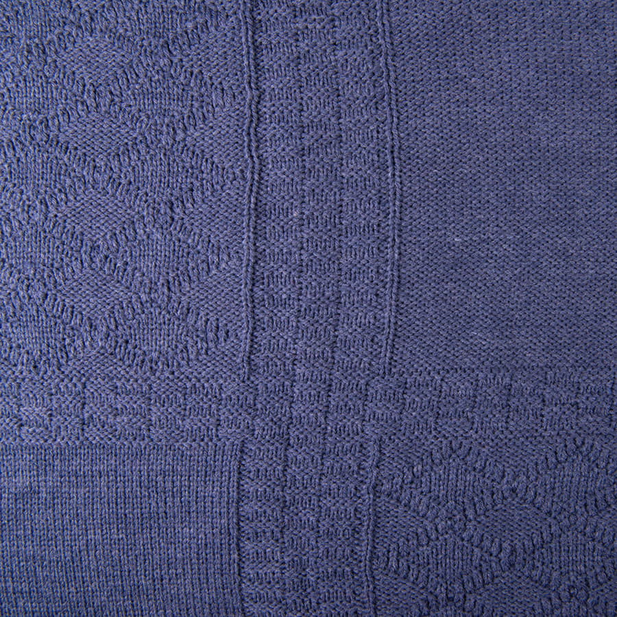 Плед LYKKE MINI, темно-синий, шерсть 30%, акрил 70%, 120*170 см, темно-синий-2