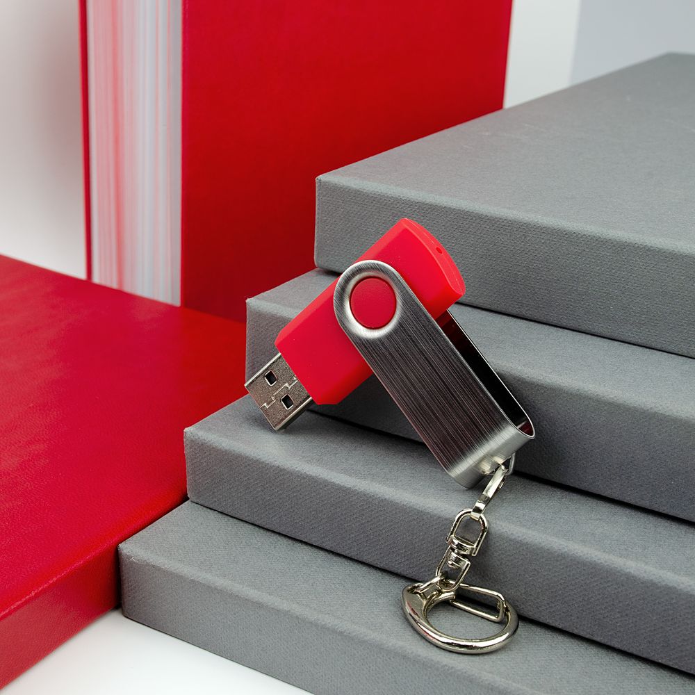 Флешка Twist, красная, 8 Гб-4