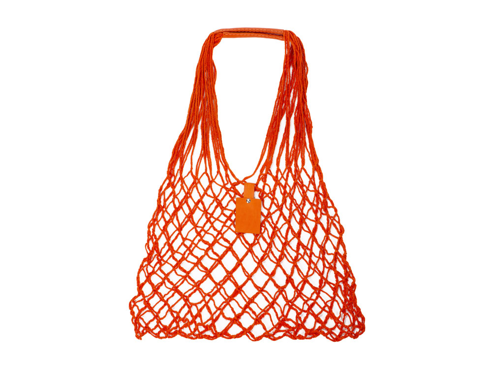 Авоська Dream L наплечная 25 литров с кожаными ручками, оранжевый (5)-0