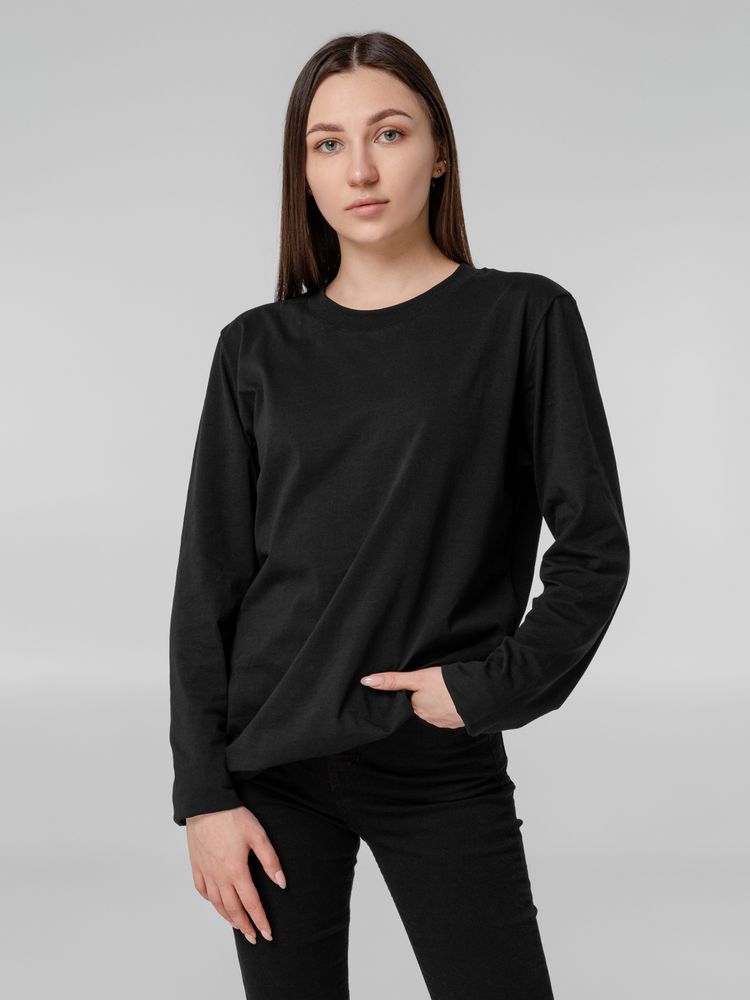 Футболка с длинным рукавом Lehta, черная-1