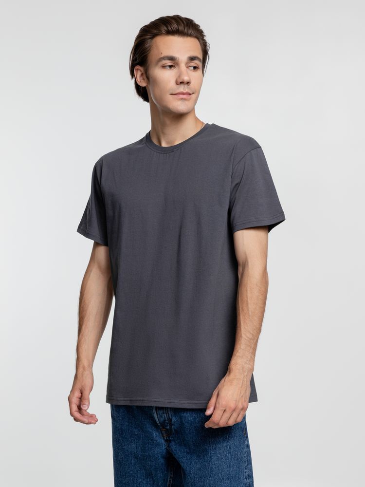 Футболка унисекс T-Bolka 160, темно-серая (графит)-4