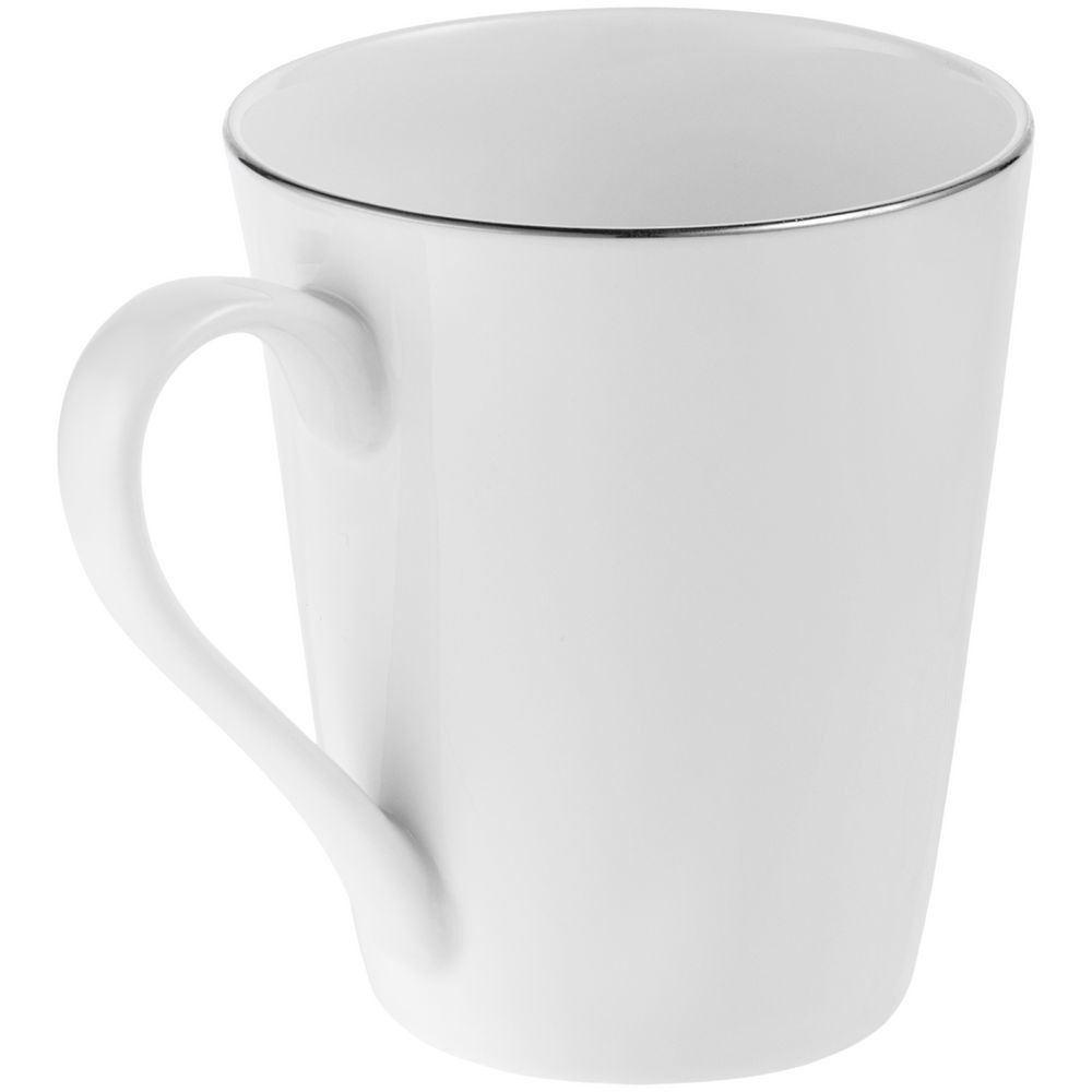 Кружка Select, белая с серебристой отводкой-1