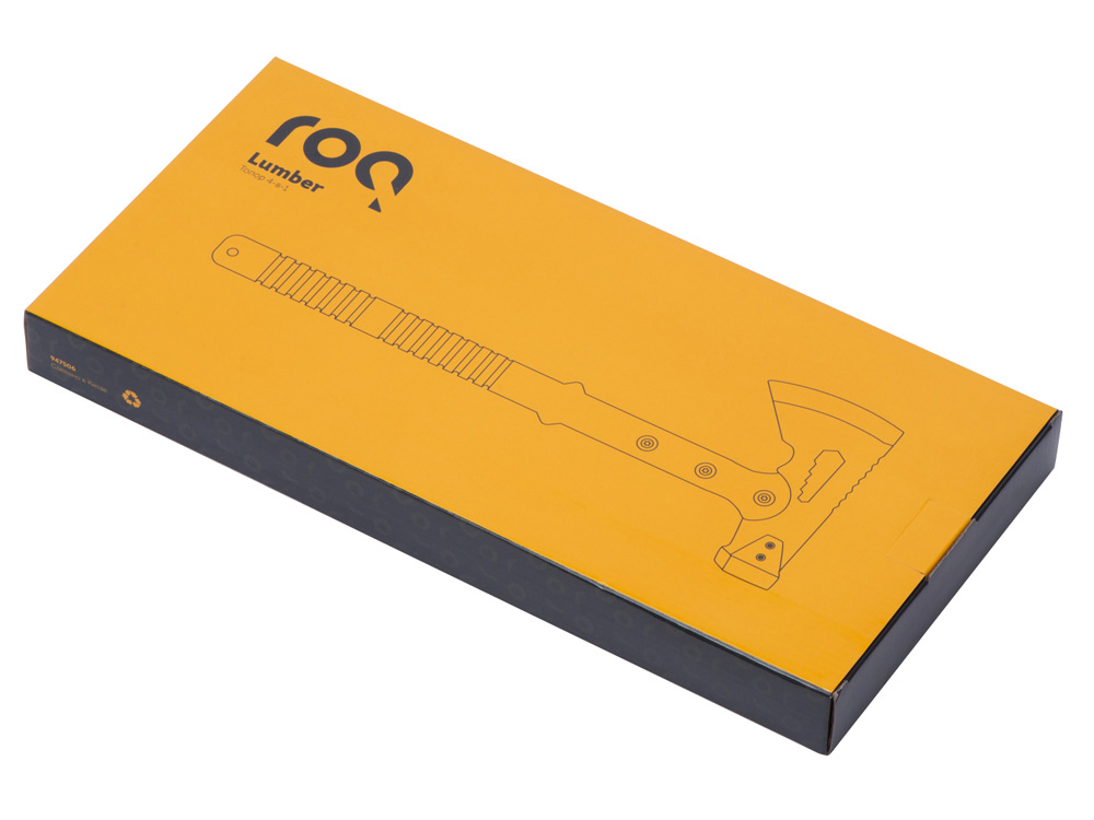 Топор 4-в-1 с огнивом Lumber, черный-6