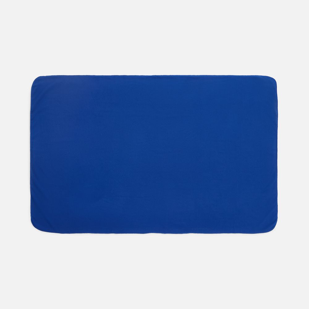 Флисовый плед Warm&Peace, ярко-синий-3