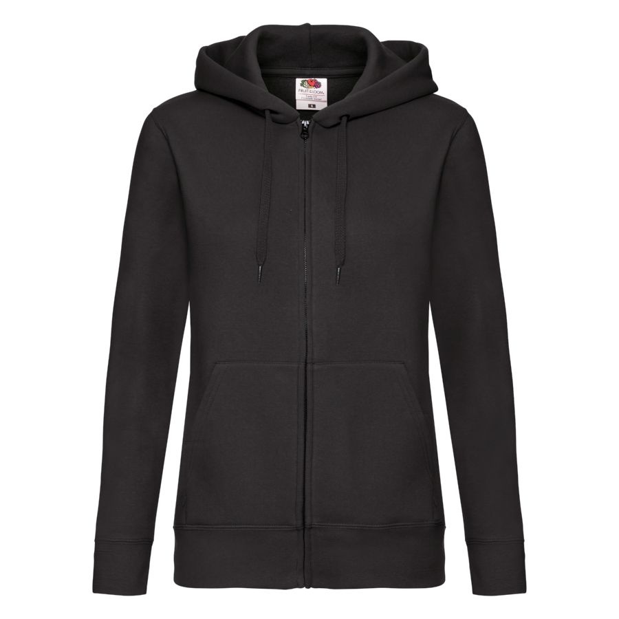 Толстовка женская LADY-FIT HOODED SWEAT JACKET 280, черный-0