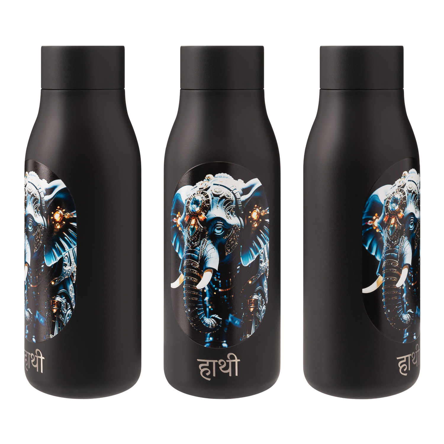 Термобутылка вакуумная герметичная Севилла (Sevilla), черная-11