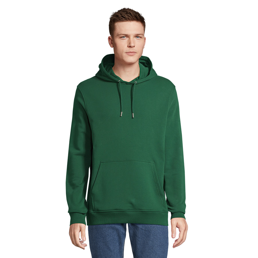 Толстовка c двойным капюшоном унисекс  CONSTELLATION 300, темно-зелёный-3