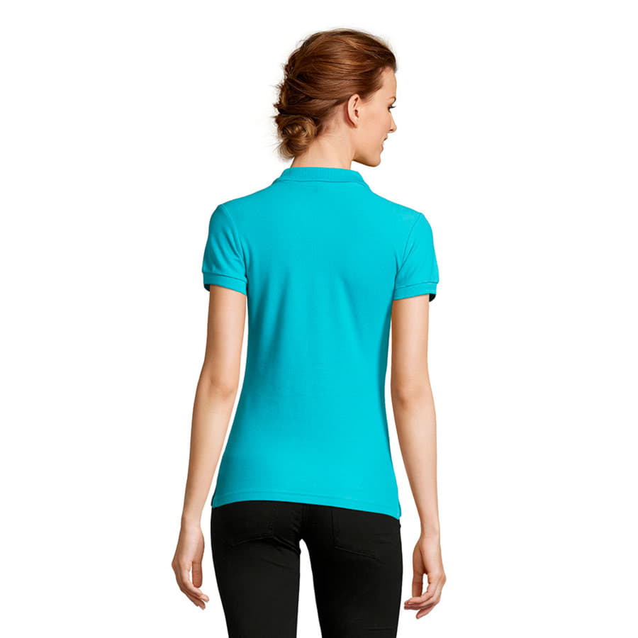 Рубашка поло женская PEOPLE 210, бирюзовый-2