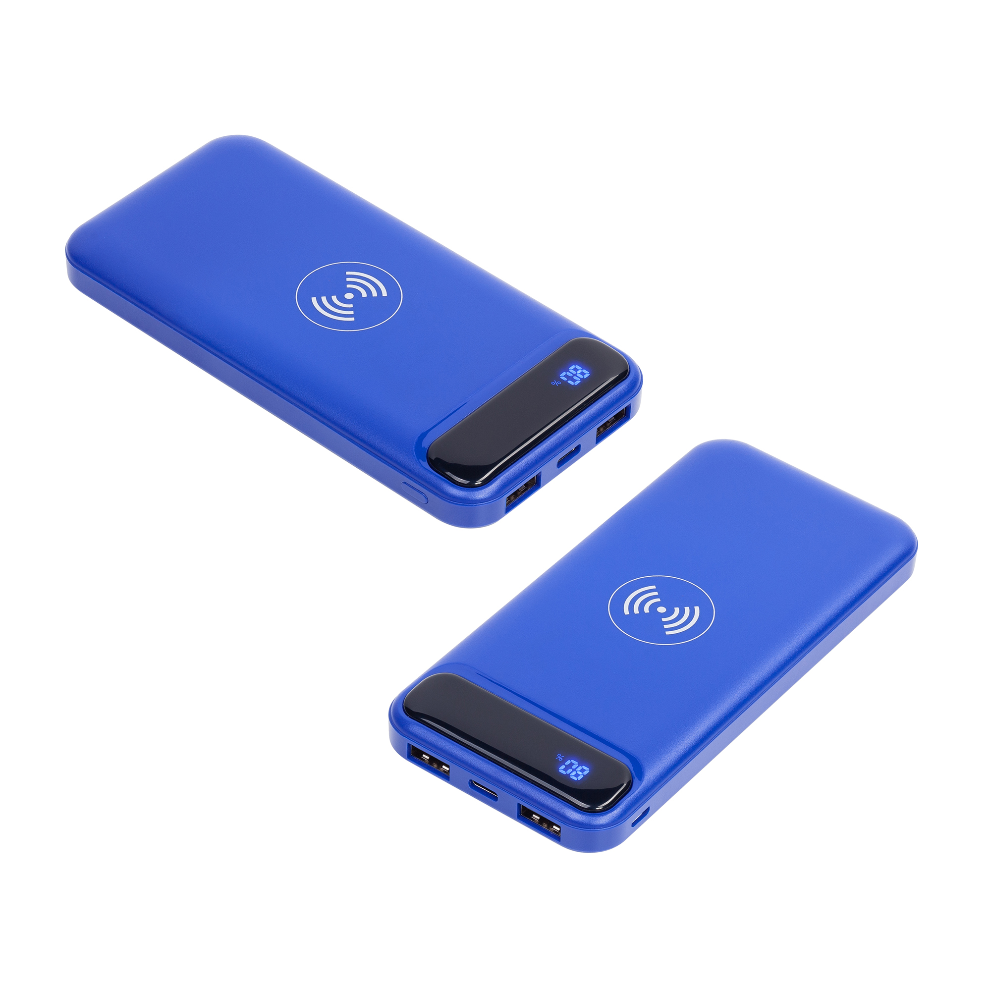 Беспроводное зарядное устройство "Quantum", 10000 mAh с цифровым индикатором заряда-5