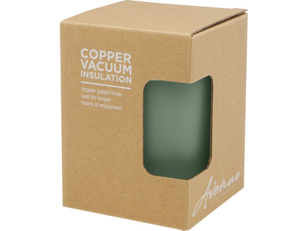 Lagan Кружка с медной вакуумной изоляцией объемом 300 мл и бамбуковой крышкой, зеленый-4