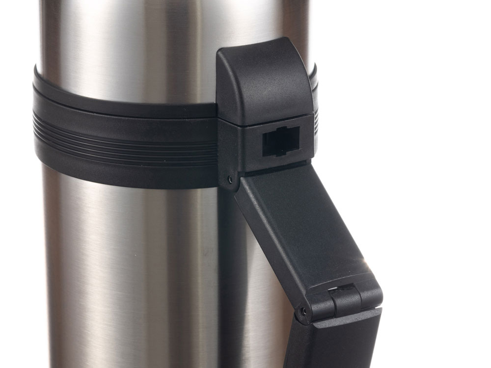 Термос Stinger, 1,5 л, широкий с ручкой, нержавеющая сталь, серебристый, 12,2 x 10,5 x 30,9 см-3