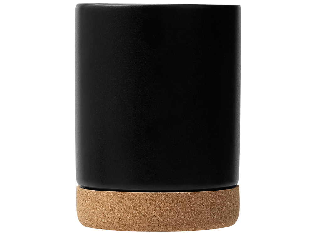 Кружка 450 мл с пробковым дном Корк & Бон, черный-3
