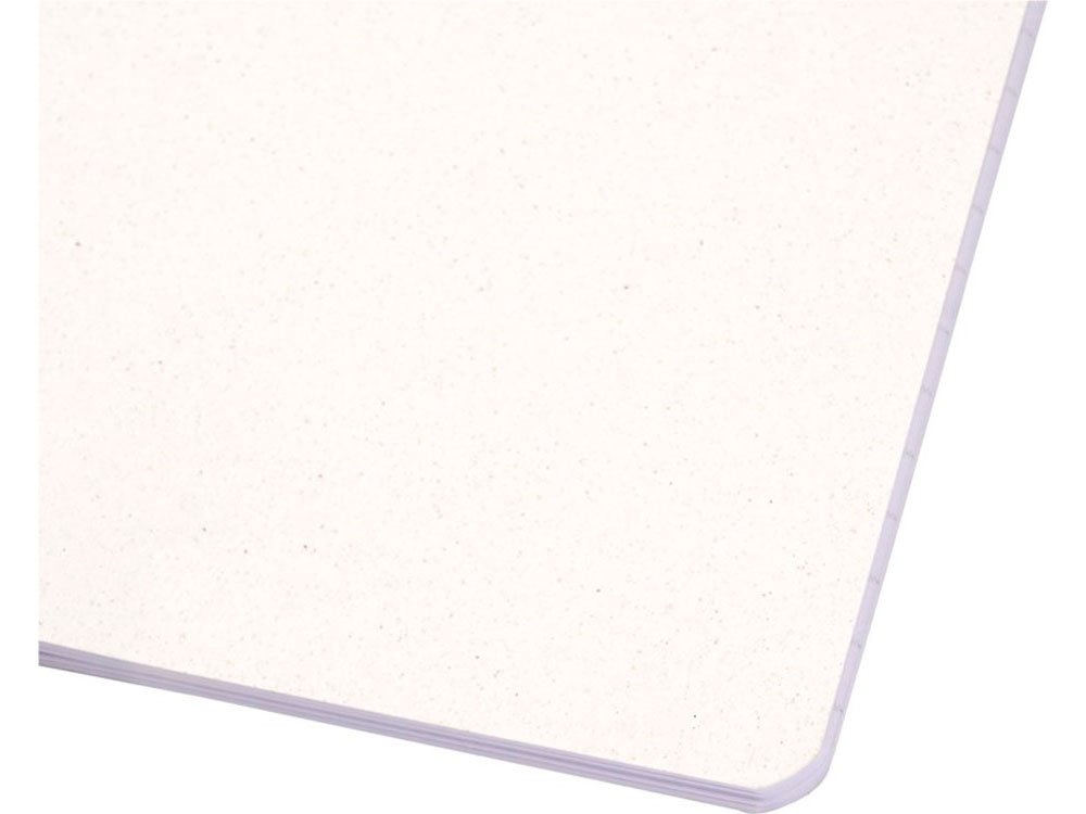 Блокнот Fabia с переплетом, изготовленный из рубленой бумаги, белый-4