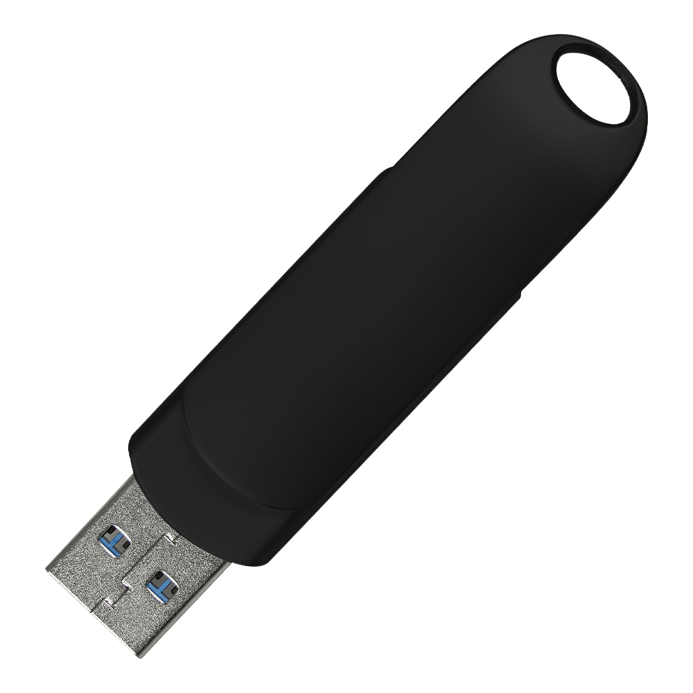 Флеш накопитель USB 3.0 + TYPE C Cupertino, черный матовый-1