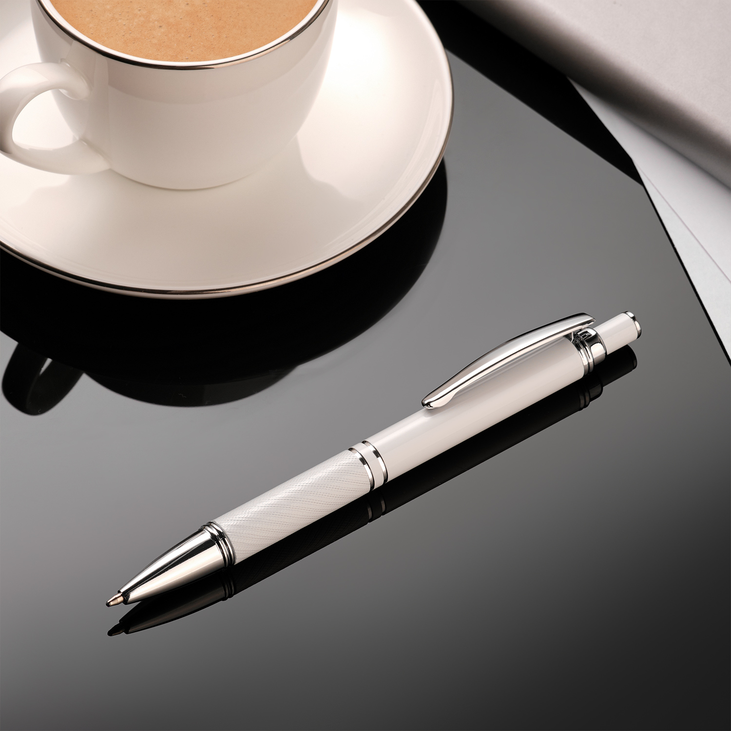 Шариковая ручка Крокус (Crocus), белая-5