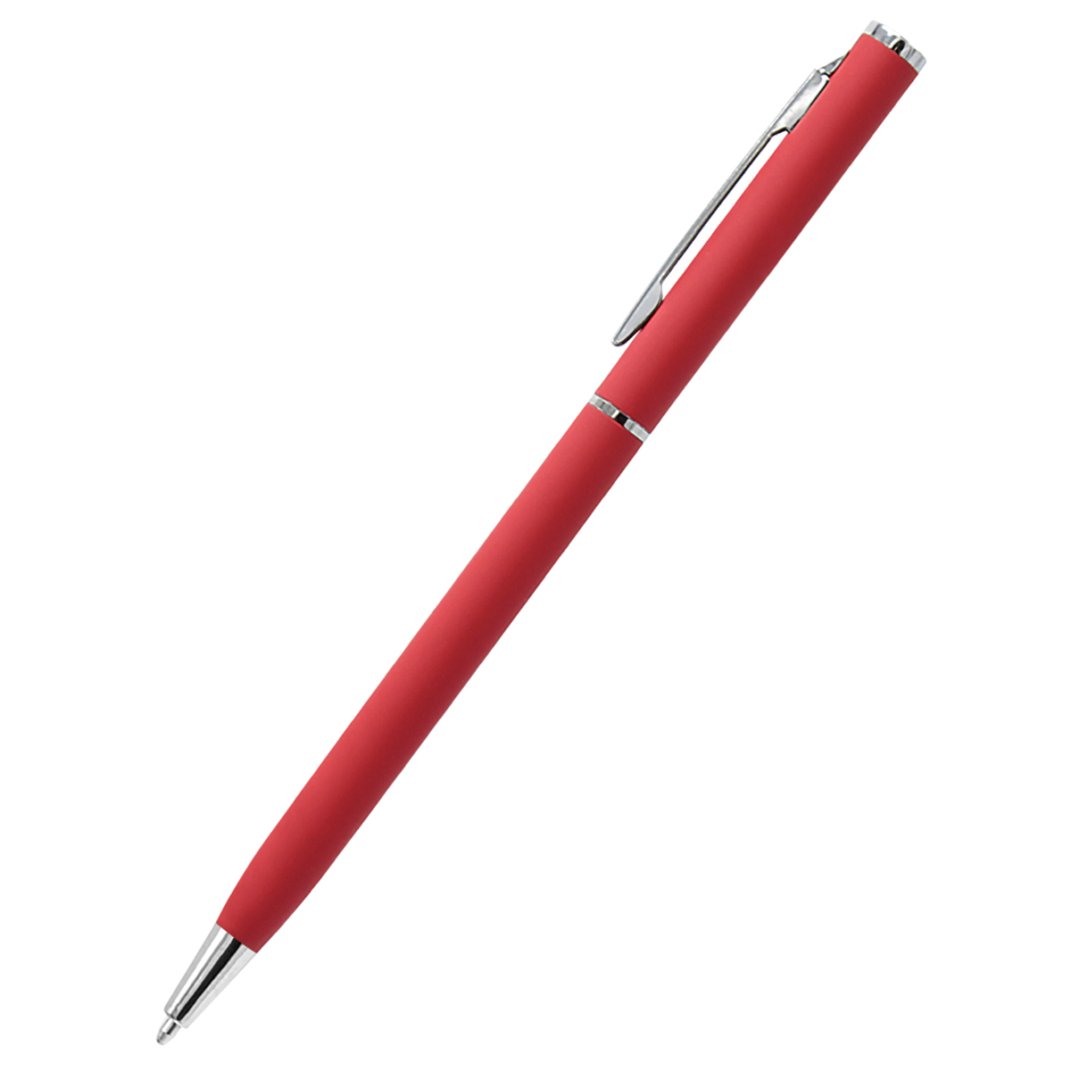 Ручка металлическая Tinny Soft софт-тач, Красный-2