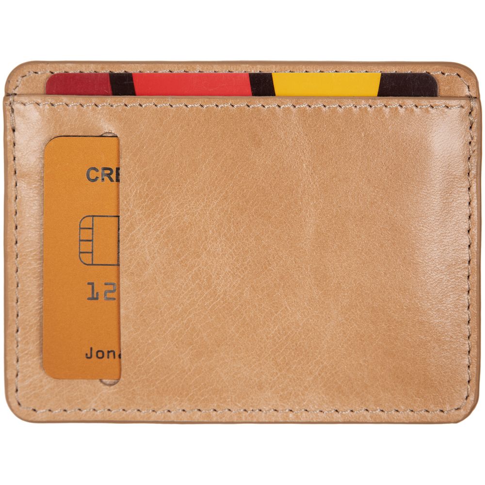 Чехол для карт Remini, бежевый-4