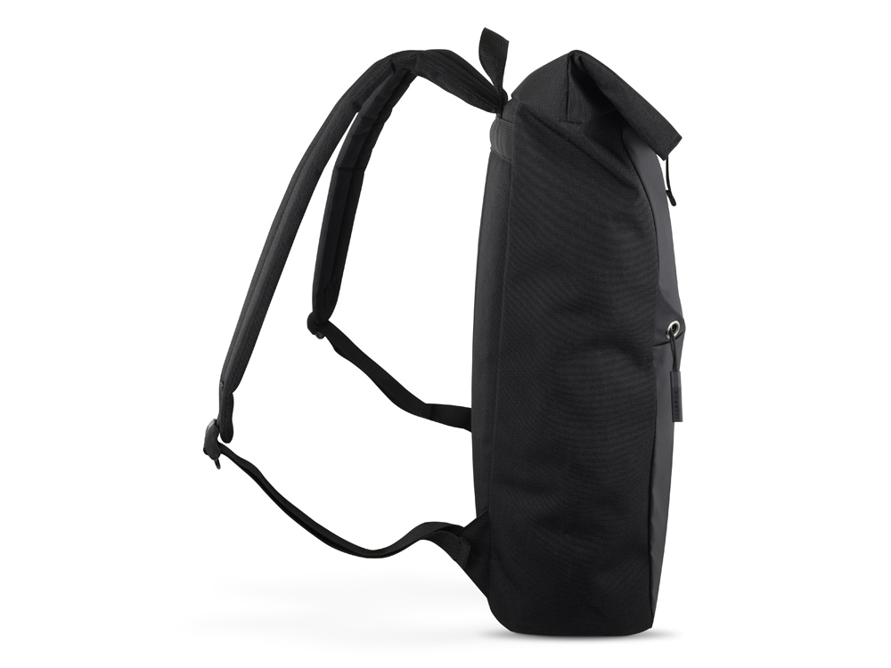 Рюкзак BUGATTI БЛАНК ОБЛЕГЧЕННАЯ | BLANC DELIGHT, чёрный, нейлон RPET600D/тарпаулин/полиэстер, 41х13х46 см, 15 л-3