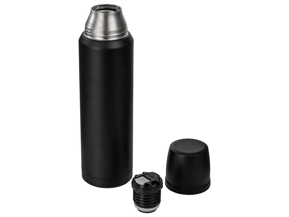 Термос с чашей и двойными медными стенками Stern, 1 л, черный-3