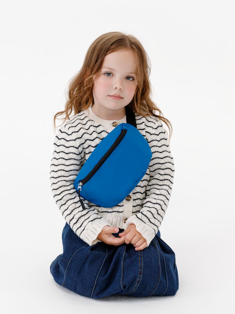 Детская поясная сумка Sonrisa, темно-синяя-3