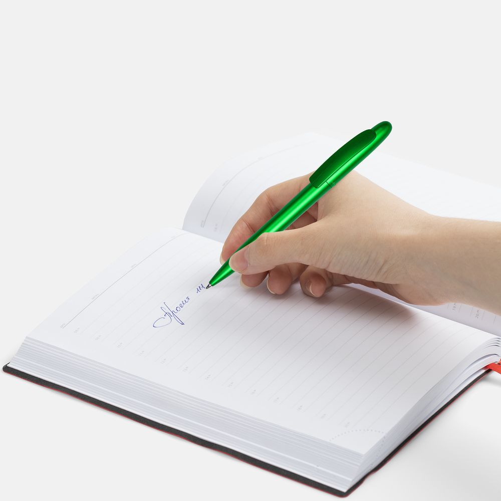 Ручка шариковая Moor Silver, зеленый металлик-2